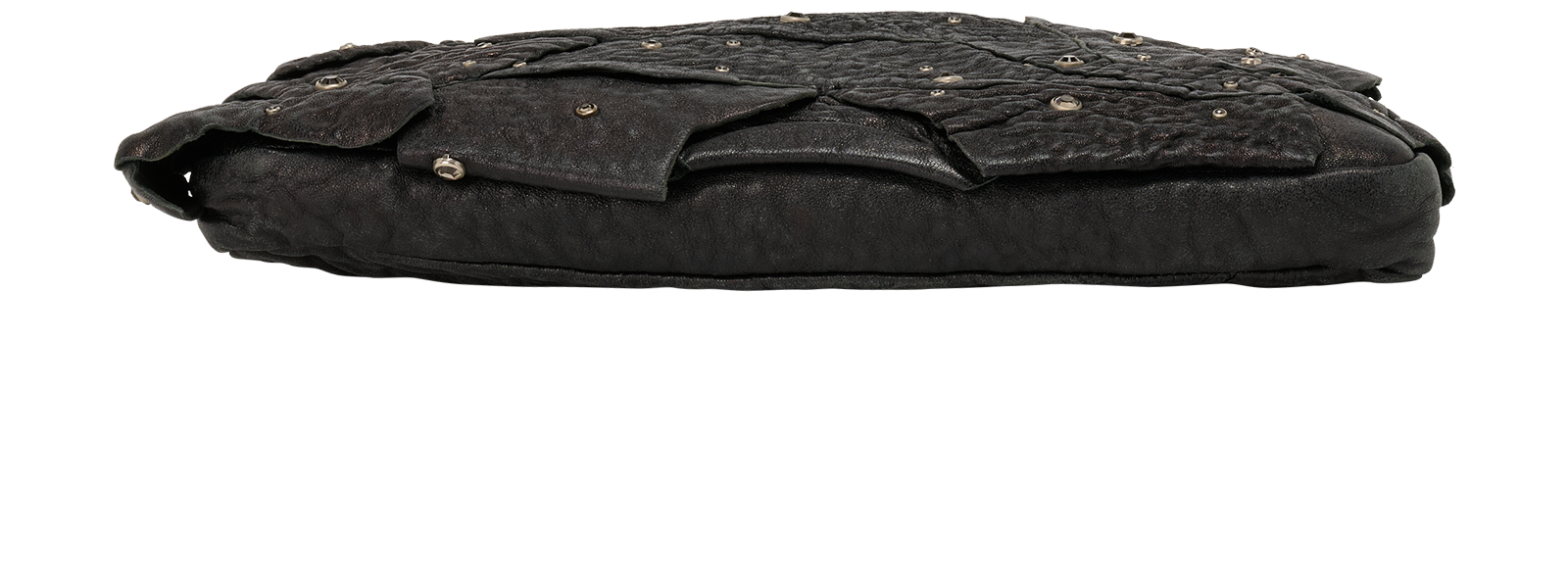 Jimmy Choo Clutch Bag, &pound;180, Handbags, Black, Leather, Top view